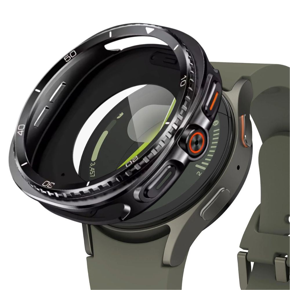 Case de Metal Para Samsung Galaxy Watch 40mm Negro 8 Classic